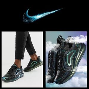 LIKE NEW! Nike Air Max 720 iridescent throwback future sneakers